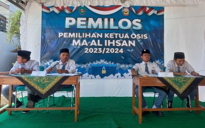 IMPLEMENTASIKAN P5 OSIS MA AL IHSAN GELAR PEMILOS 2023