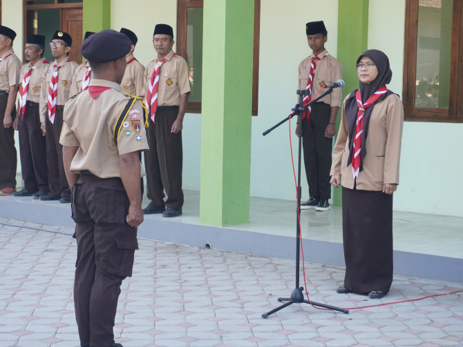 PERINGATI HARI PRAMUKA KE 63: PANGKALAN MA AL IHSAN GELAR APEL